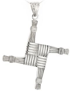 Silver Irish "St Bridget's Cross" Pendant