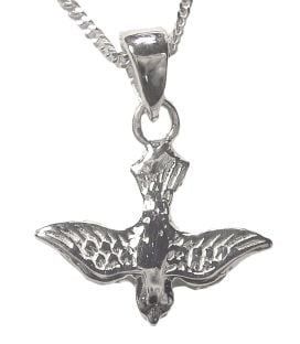 14K Two Tone Gold Solid Silver Celtic Pendant