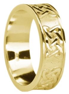 Ladies Gold "Lovers Knot"  Celtic Band Ring 