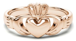 Classic Ladies Rose Gold Claddagh Ring