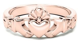 Ladies Silver Claddagh Celtic Knot Ring