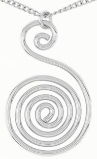 Silver Irish "Celtic Spiral" Pendant