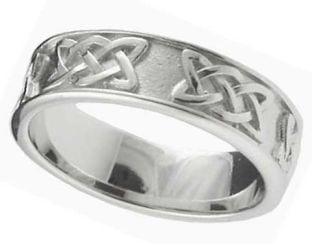 Ladies Silver "Lovers Knot" Celtic Band Ring