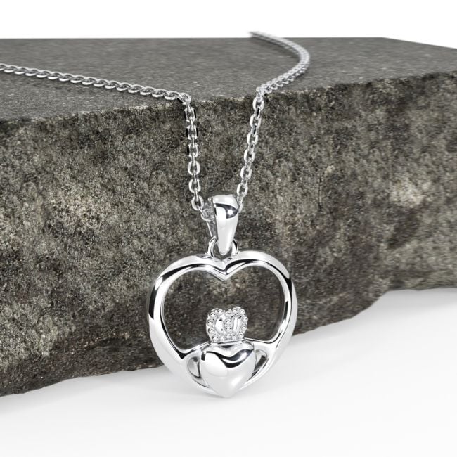 Sterling Silver Claddagh Heart Pendant Sterling Silver Claddagh Heart Pendant