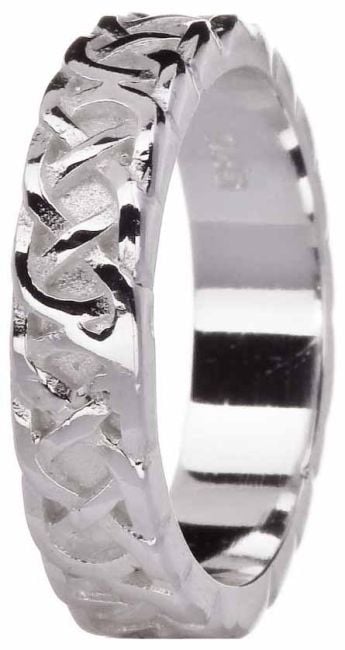 Ladies Silver Celtic Eternity Knot Ring