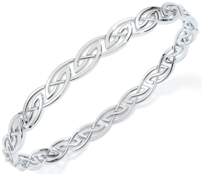 Sterling Silver Celtic Torc Bangle Bracelet by KEITH JACK PBS7650   CelticAlleycom