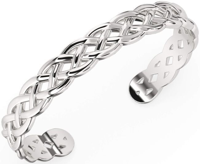Silver Celtic Cuff Bracelet