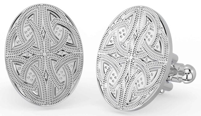 Silver Celtic Warrior Cufflinks