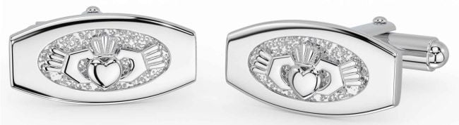 Silver Claddagh Cufflinks