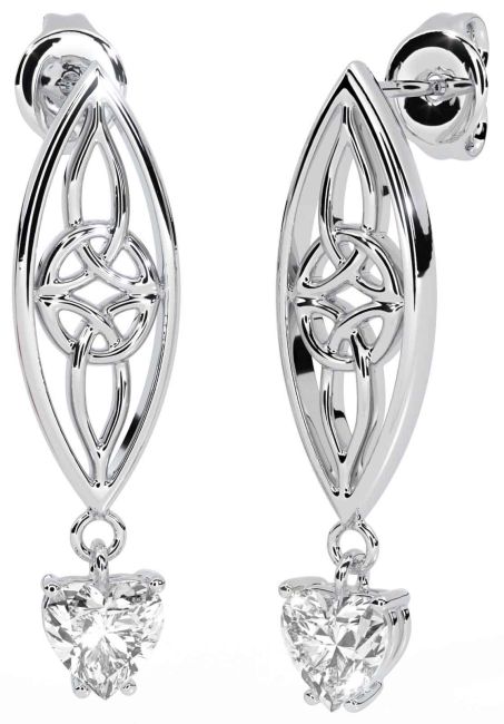 White gold celtic on sale earrings