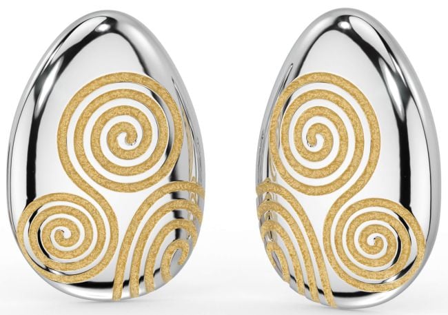 White Yellow Gold Celtic 