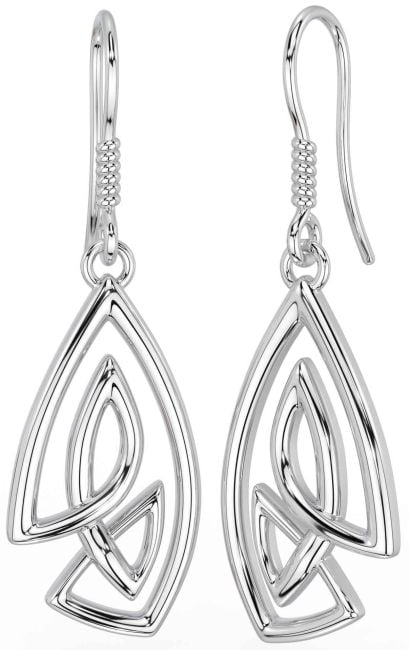 Silver Celtic Dangle Earrings