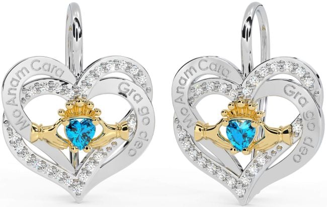 Diamond Topaz Gold Silver Irish 