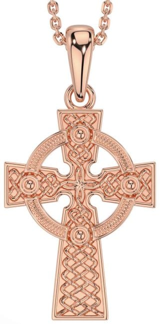 Rose Gold Celtic Cross Necklace