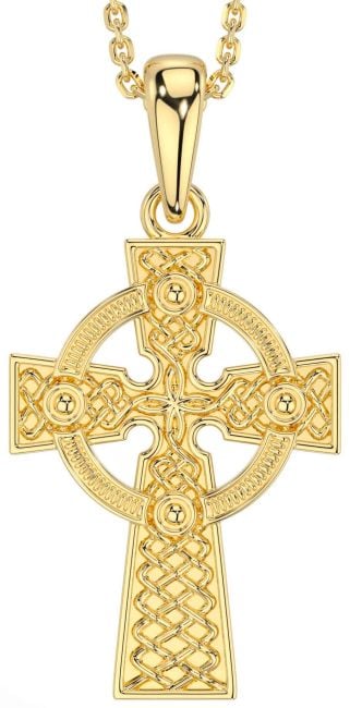 Gold Celtic Cross Necklace