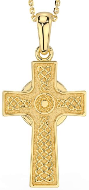 Gold Celtic Cross Necklace