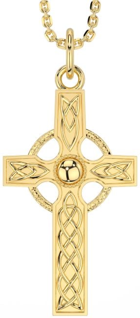 Gold Celtic Cross Necklace