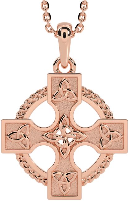 Rose Gold Celtic Cross Necklace