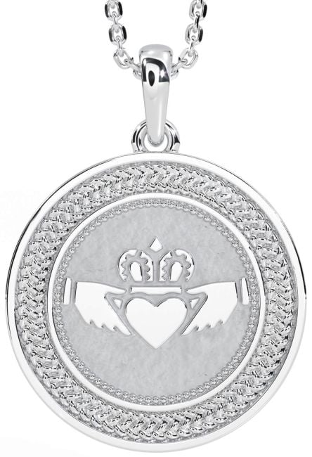 Silver Celtic Claddagh Necklace