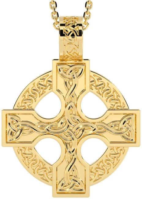 Gold Celtic Cross Necklace