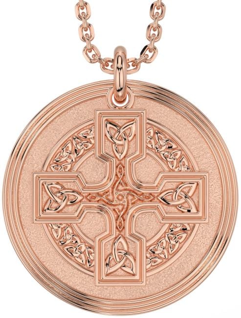 Rose Gold Celtic Cross Necklace