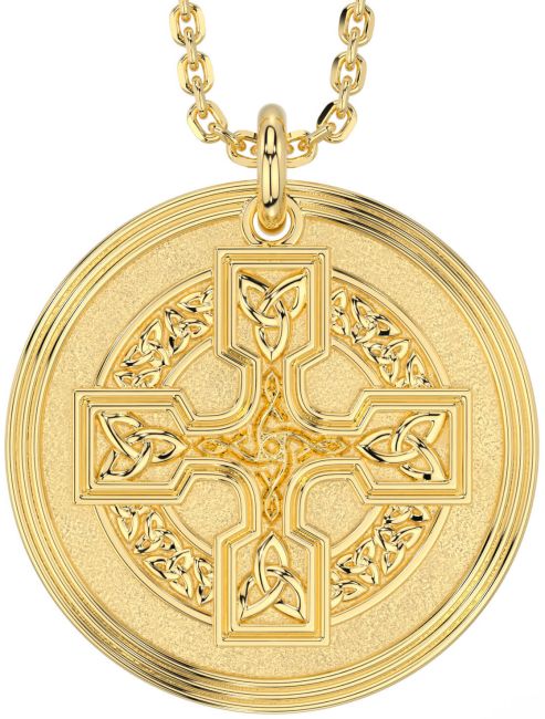 Gold Celtic Cross Necklace