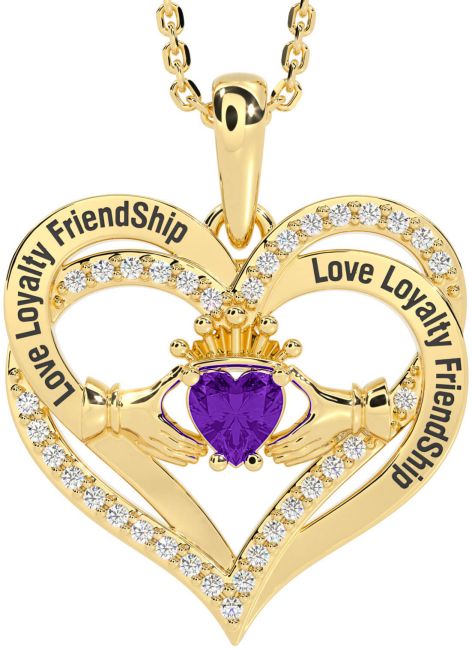Diamond Amethyst Gold Silver Irish 