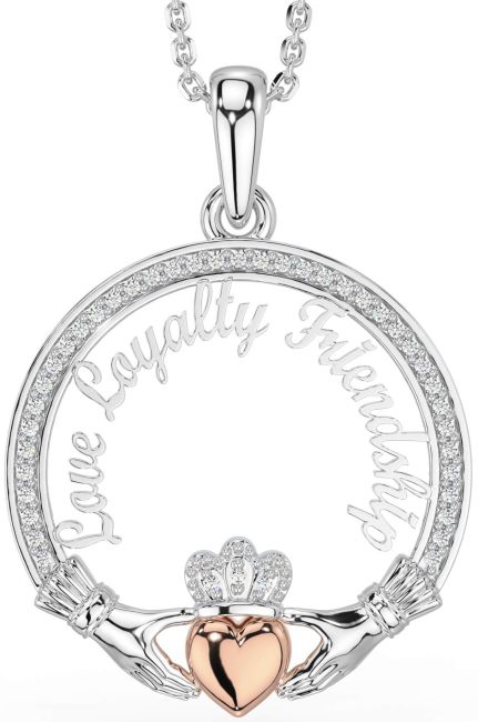 Diamond Rose Gold Silver Irish 
