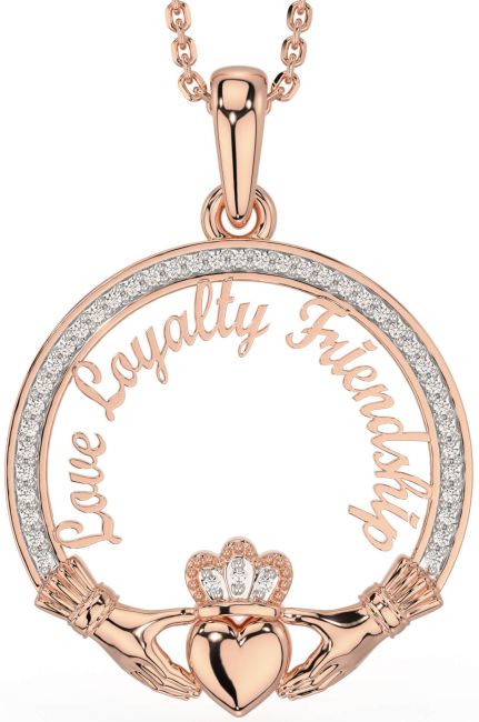 Diamond Rose Gold Silver Irish 