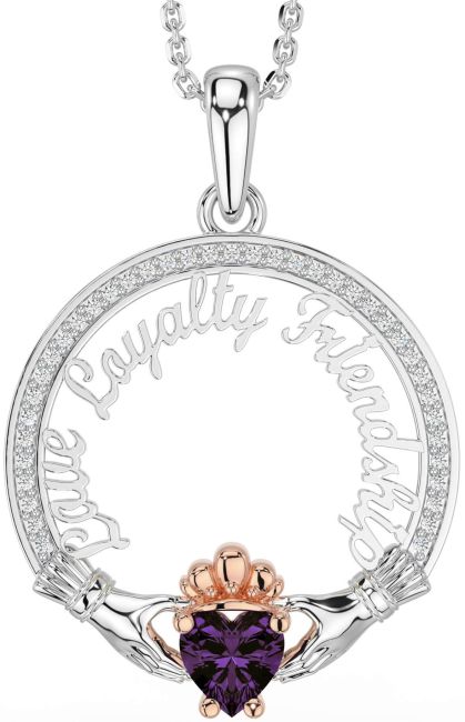 Diamond Alexandrite Rose Gold Silver Irish 