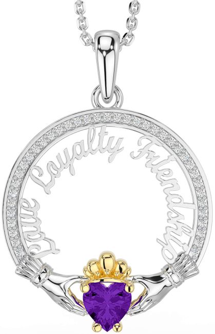 Diamond Amethyst Gold Silver Irish 