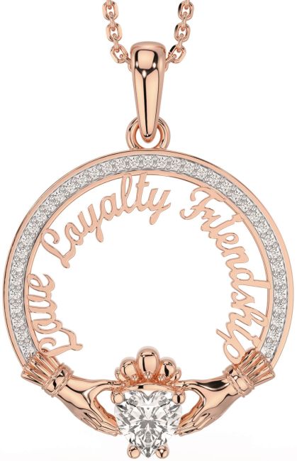 Diamond Rose Gold Silver Irish 