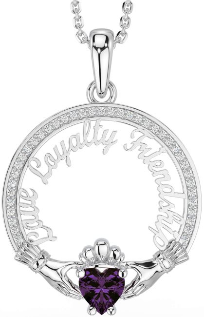 Diamond Alexandrite Silver Irish 
