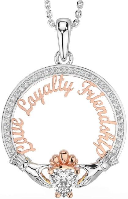 Diamond Rose Gold Silver Irish 