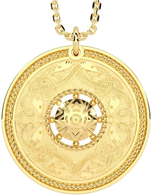 Gold Celtic Warrior Necklace