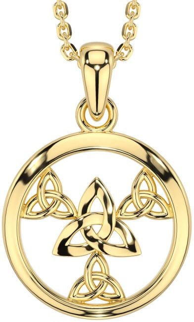 Gold Celtic Trinity Knot Necklace