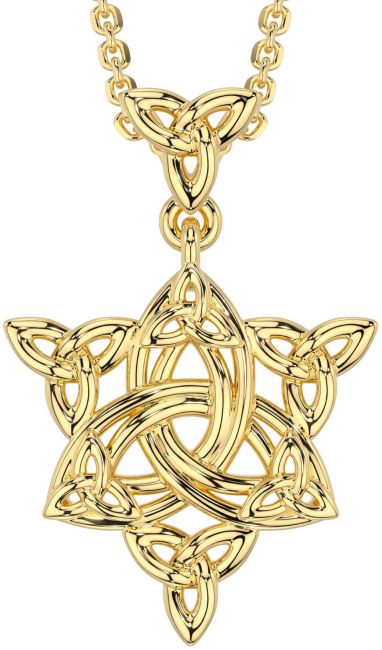 Gold Celtic Trinity Knot Necklace