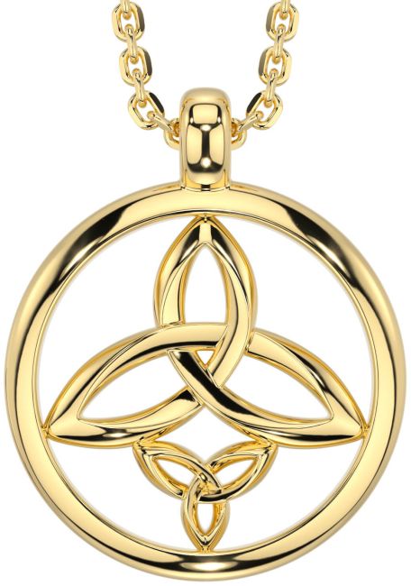 Gold Celtic Trinity Knot Necklace