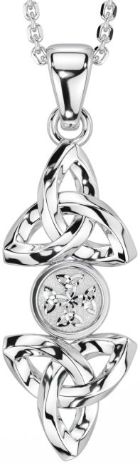 Silver Celtic Trinity Knot Necklace