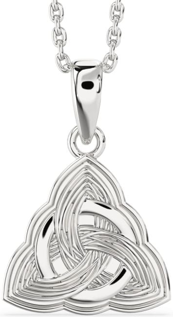 Silver Celtic Trinity Knot Necklace
