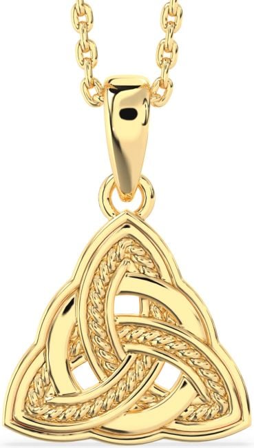 Gold Celtic Trinity Knot Necklace