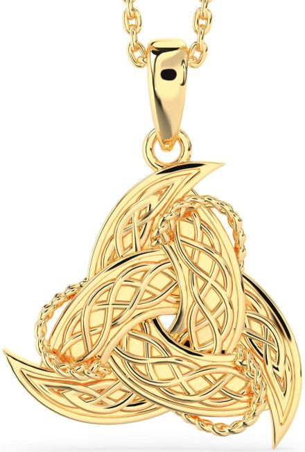 Gold Celtic Trinity Knot Necklace