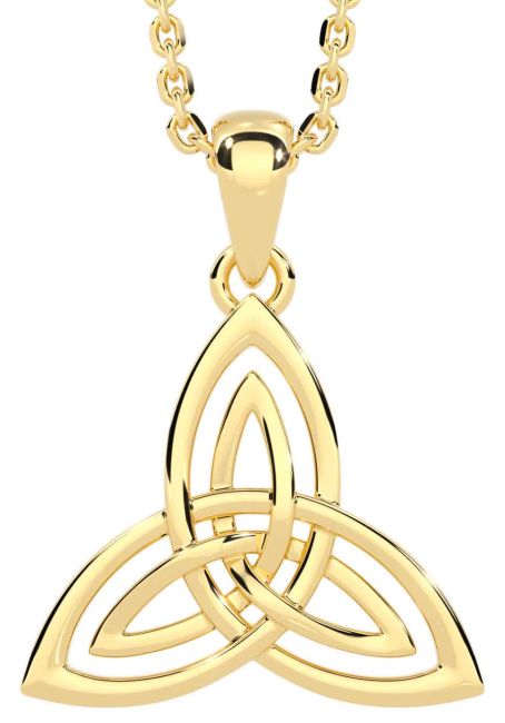 Gold Celtic Trinity Knot Necklace