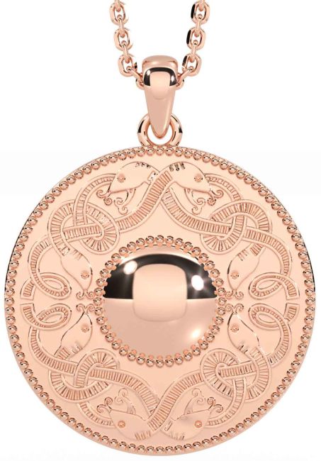 Reste sig Guld Keltiskt Krigare Halsband