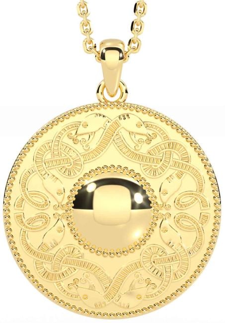 Gold Celtic Warrior Necklace