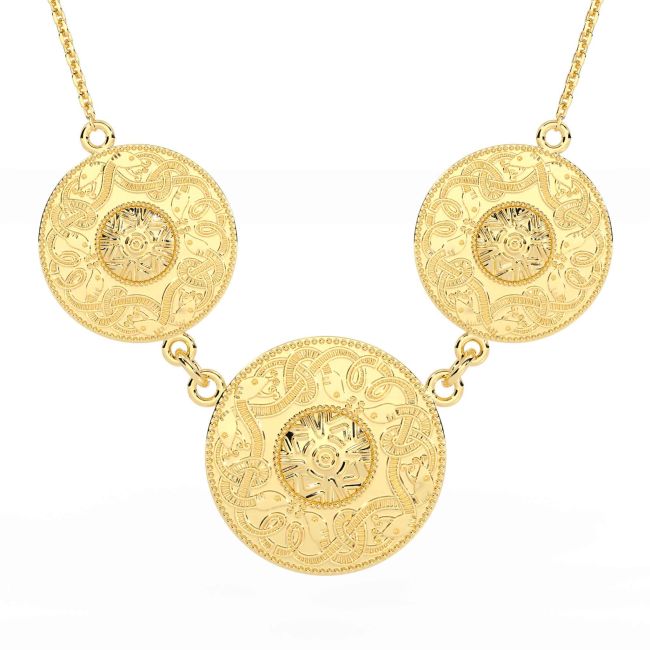 Gold Silver Celtic Warrior Necklace