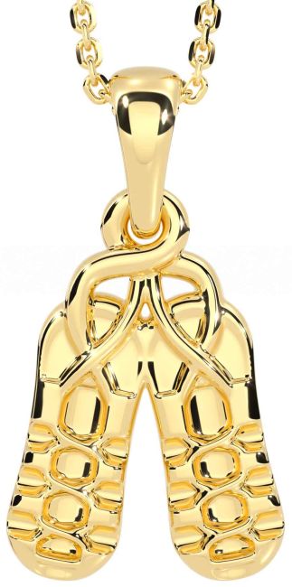 Gold Silver Celtic Necklace