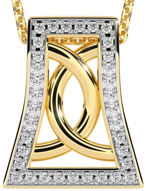 Diamond Gold Celtic Necklace