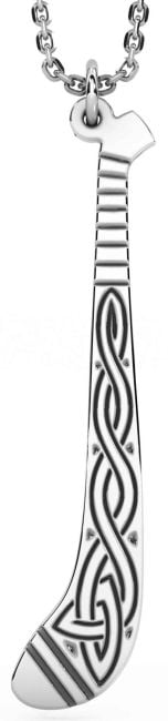 Silver Black Rhodium Celtic Necklace
