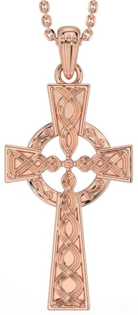 Rose Gold Celtic Cross Necklace